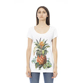 Just Cavalli White Cotton Women T-Shirt -   -  Just Cavalli.